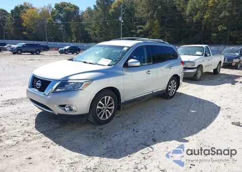 2014 Nissan Pathfinder Sl из США, поврежденный, VIN 5N1AR2MNXEC644327